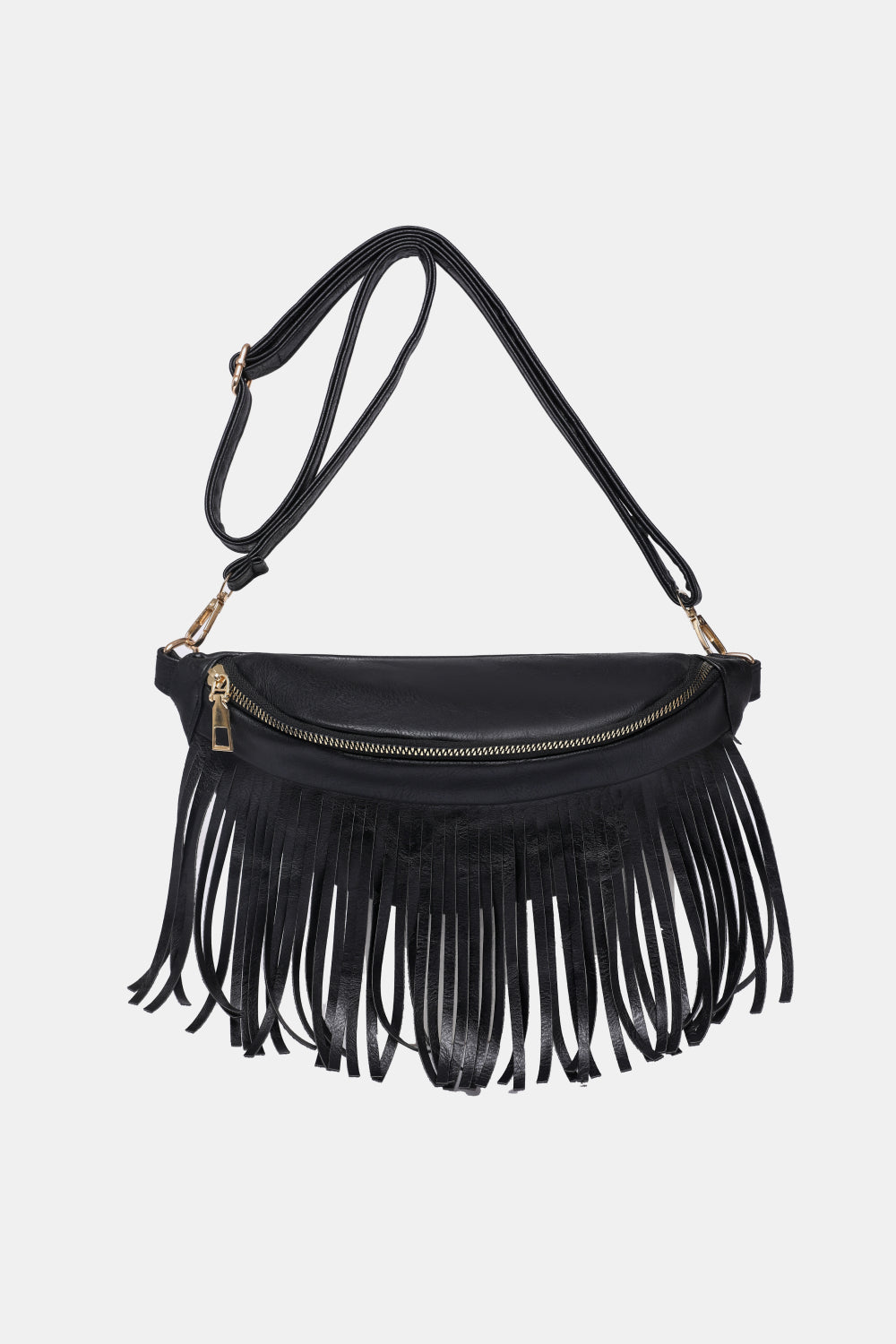 Fringed PU Leather Sling Bag - AllIn Computer