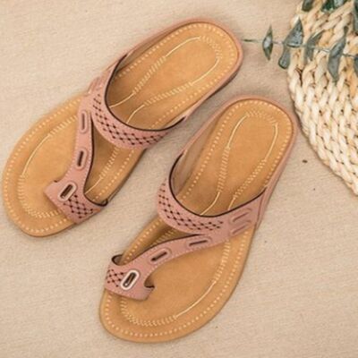 PU Leather Open Toe Sandals - AllIn Computer