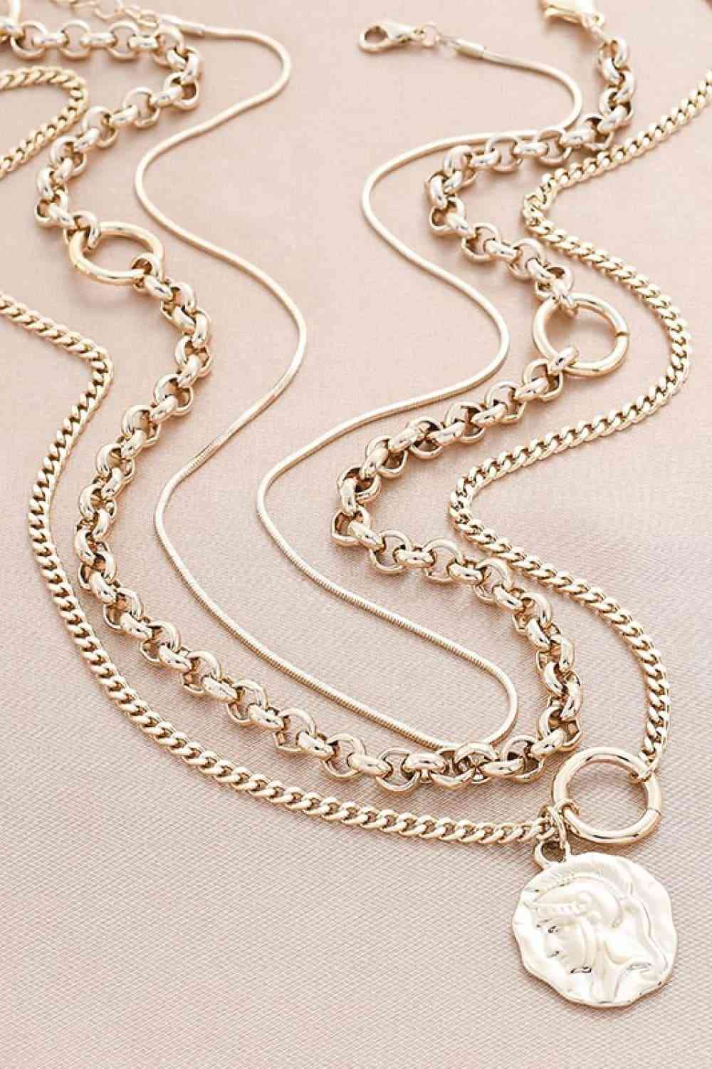 Figure Pendant Three-Piece Necklace Set - AllIn Computer