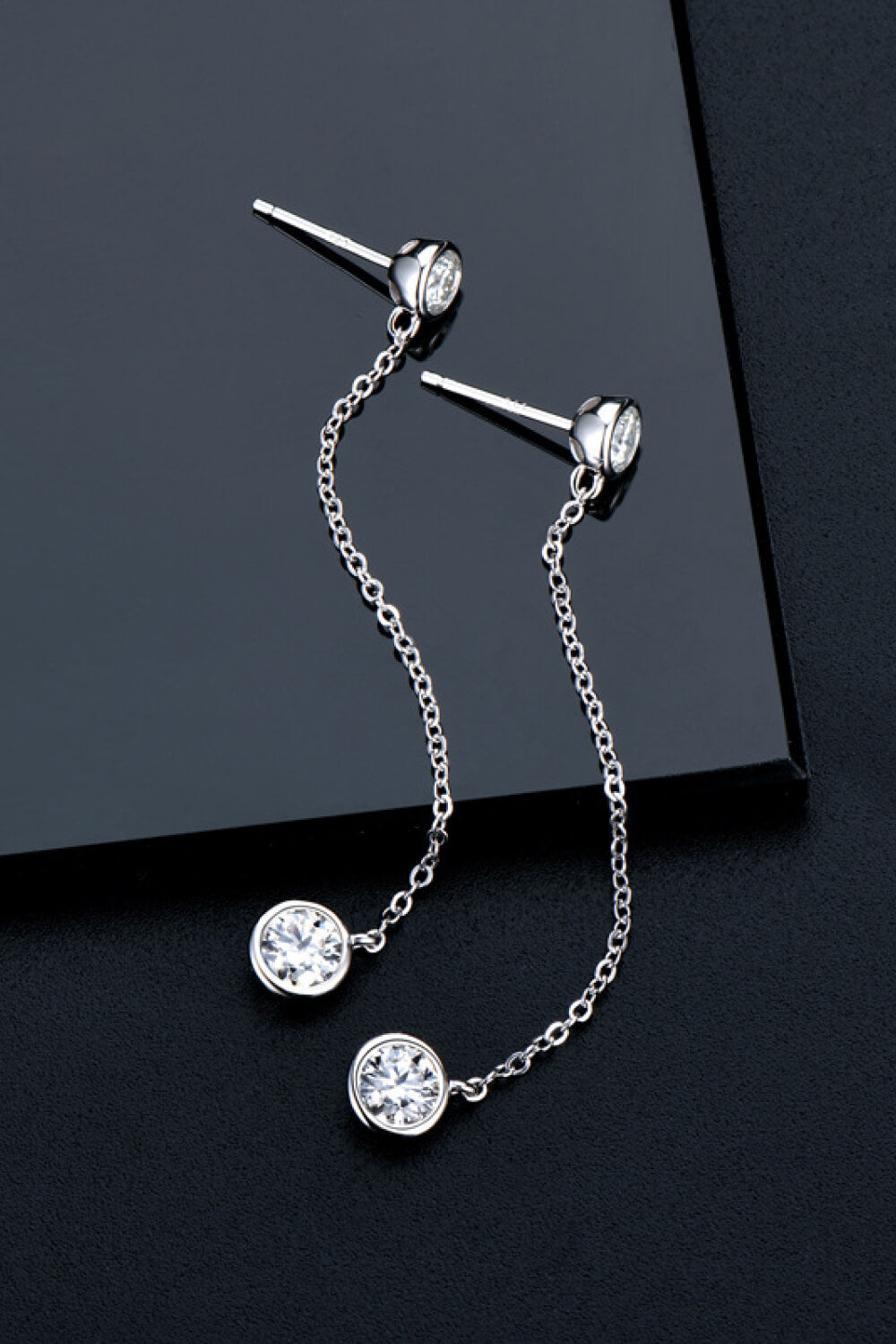 Adored Moissanite Chain Earrings - AllIn Computer