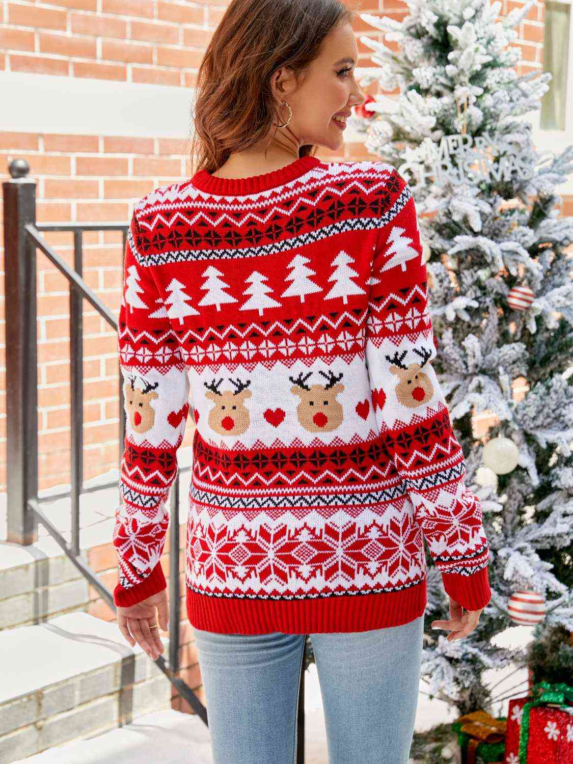 Christmas Round Neck Sweater - AllIn Computer