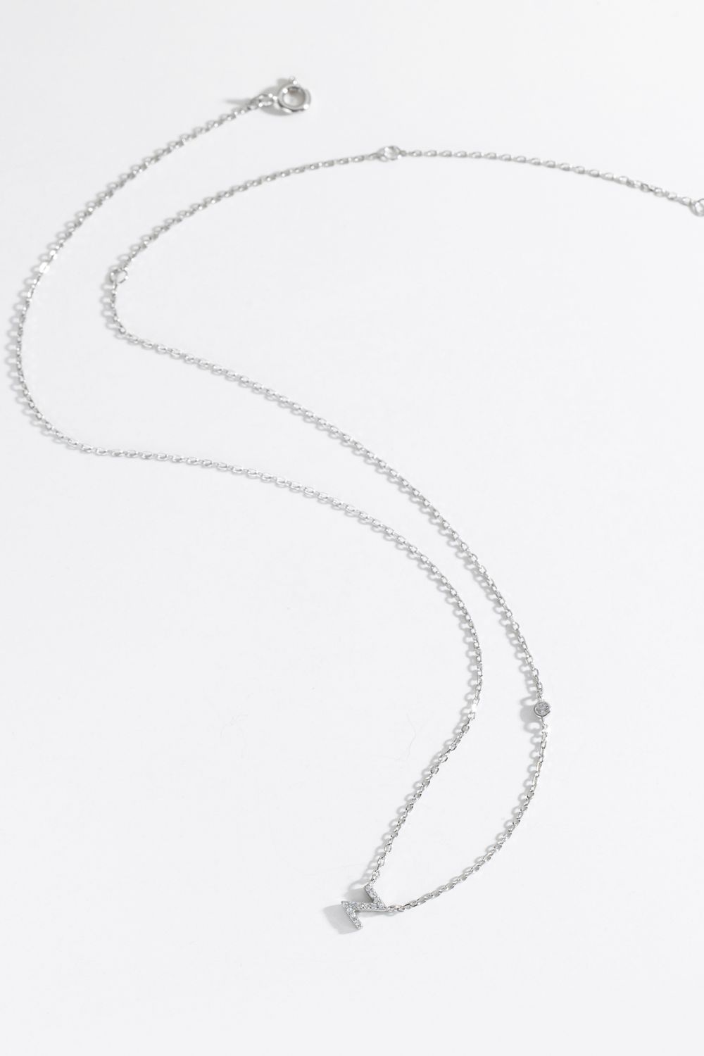 V To Z Zircon 925 Sterling Silver Necklace - AllIn Computer