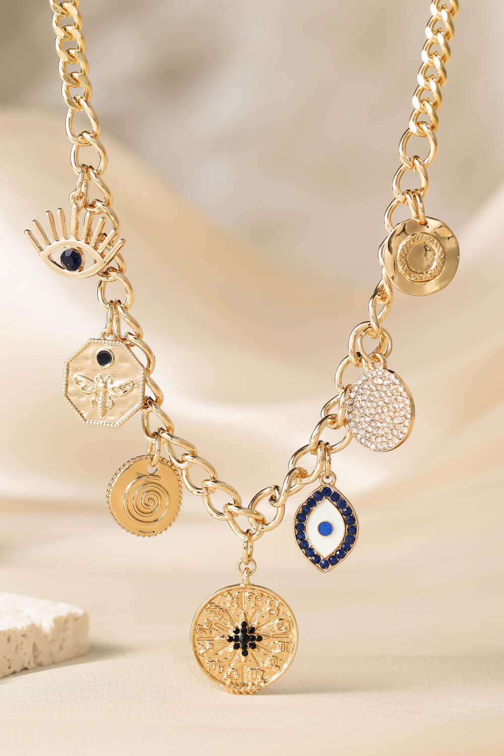 Multi-Pendant Chain Necklace - AllIn Computer
