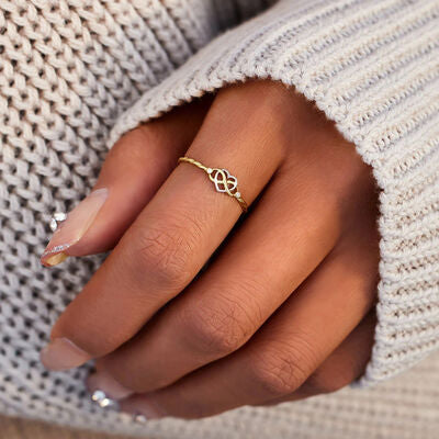 Number 8 Heart 925 Sterling Silver Ring - AllIn Computer