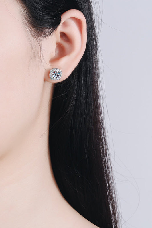 Let Me Love You 1 Carat Moissanite Stud Earrings - AllIn Computer