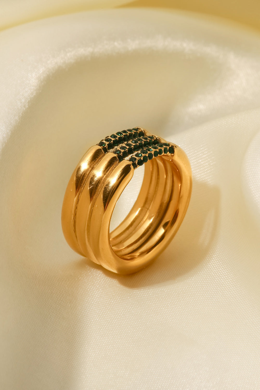 Triple-Layered Rhinestone Ring - AllIn Computer