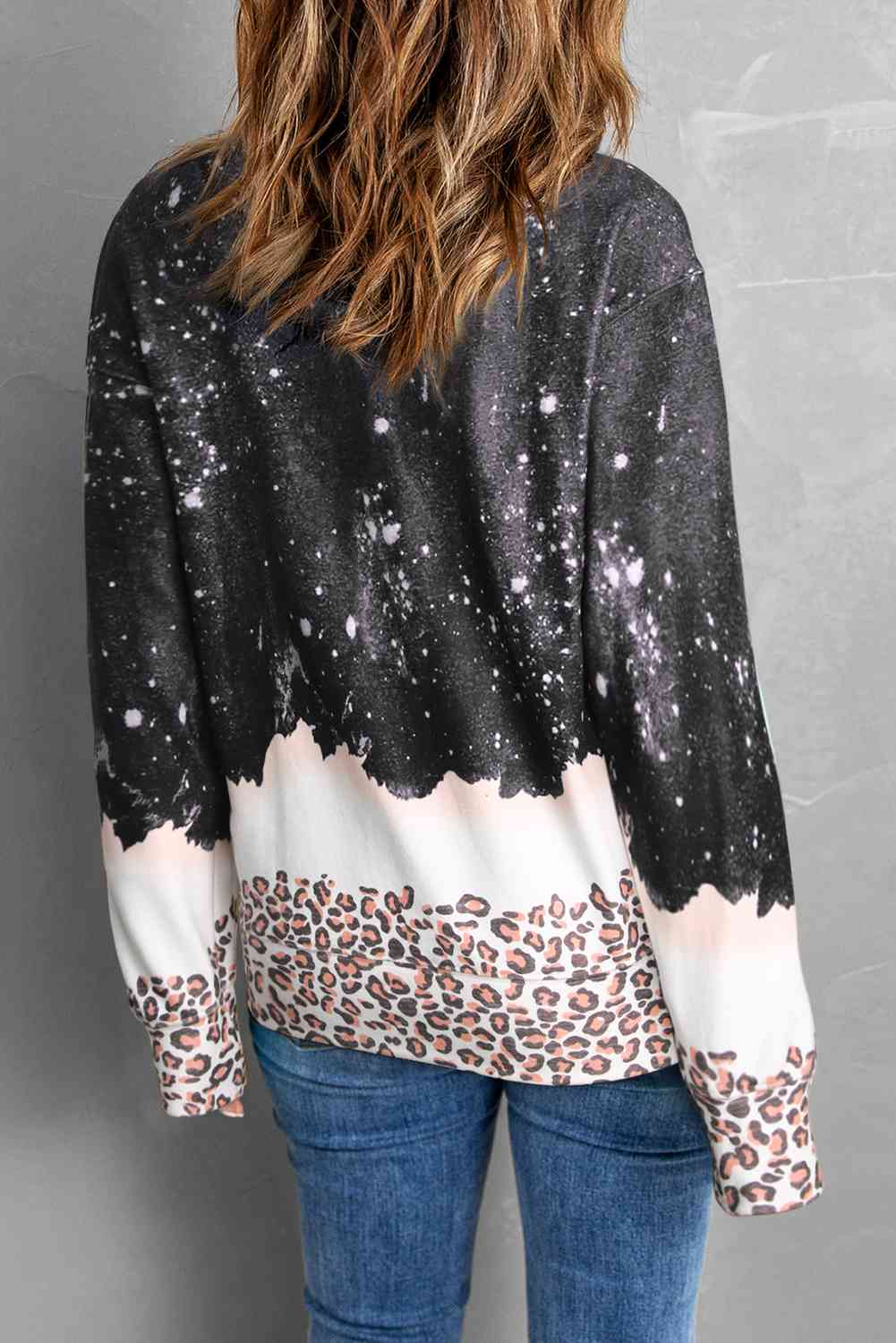 LET IT SNOW Graphic Leopard Sweatshirt - AllIn Computer