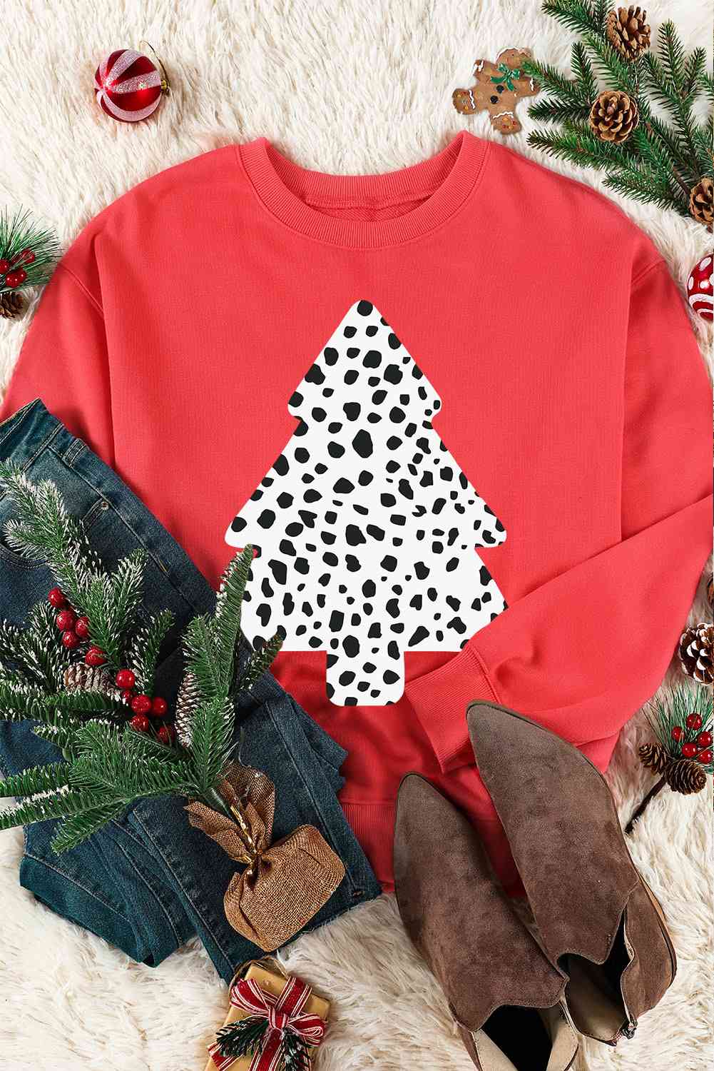 Christmas Tree Graphic Sweatshirt - AllIn Computer