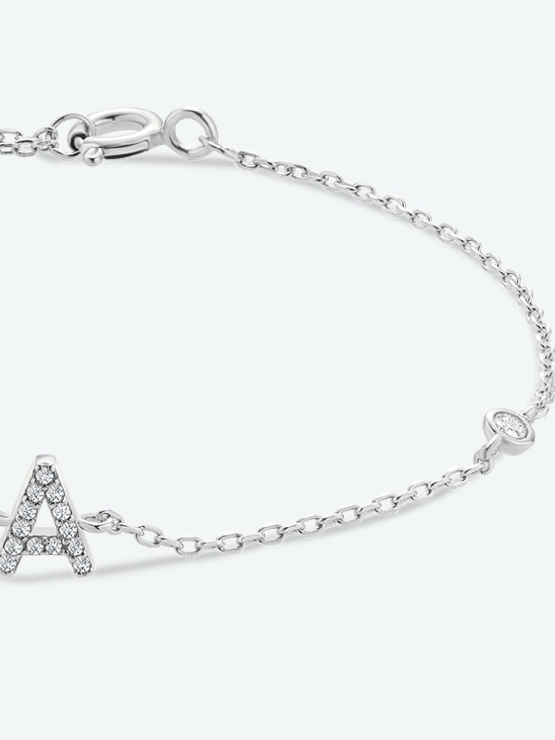 A To F Zircon 925 Sterling Silver Bracelet - AllIn Computer
