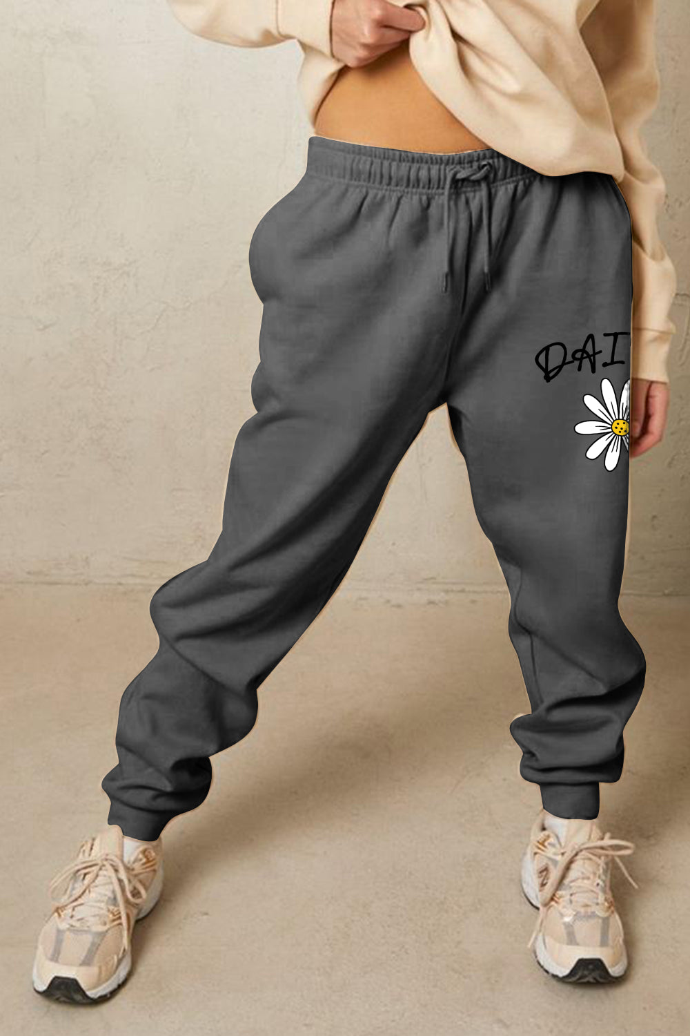 Simply Love Simply Love Full Size Drawstring DAISY Graphic Long Sweatpants - AllIn Computer