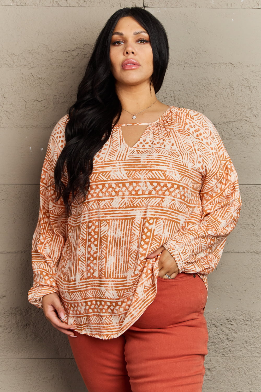 HEYSON Just For You Full Size Aztec Tunic Top - AllIn Computer