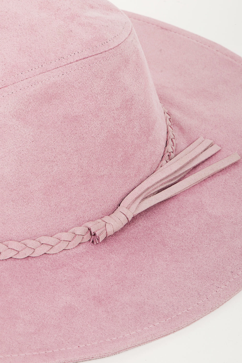 Fame Braided Faux Suede Hat - AllIn Computer