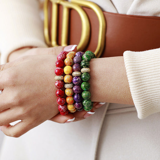 Natural Stone Beaded Bracelet - AllIn Computer