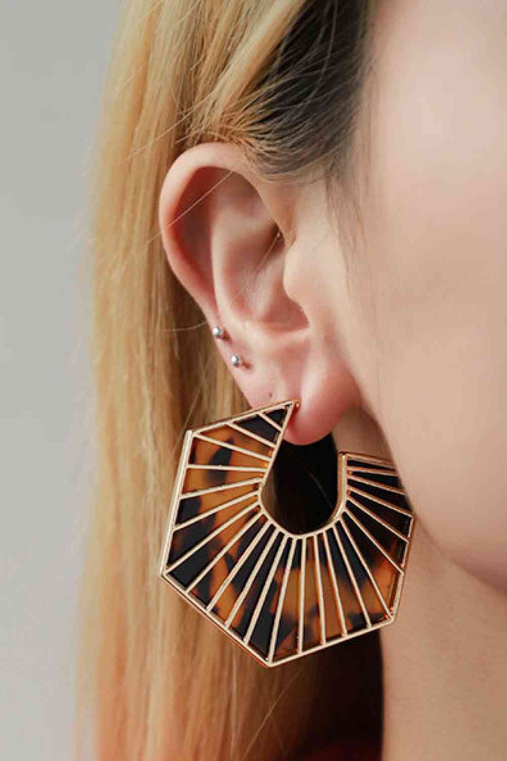 Alloy Geometric Earrings - AllIn Computer