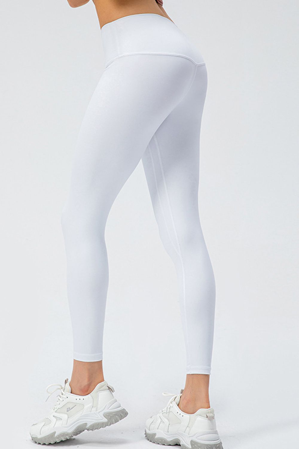 Wide Waistband Slim Fit Active Leggings - AllIn Computer
