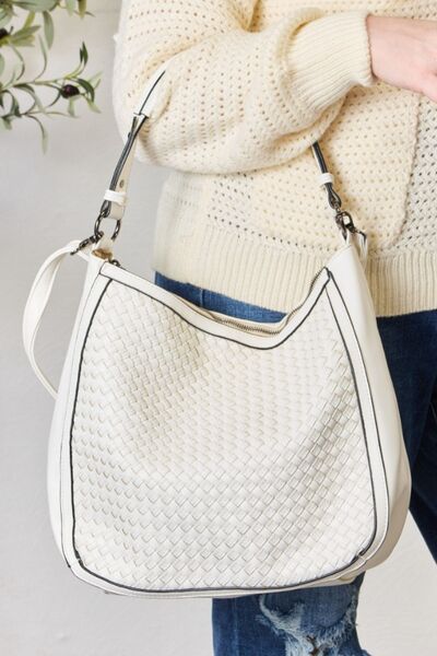 SHOMICO Woven Vegan Leather Handbag - AllIn Computer