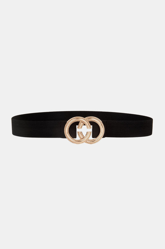 Double Hoop Buckle Elastic Belt - AllIn Computer