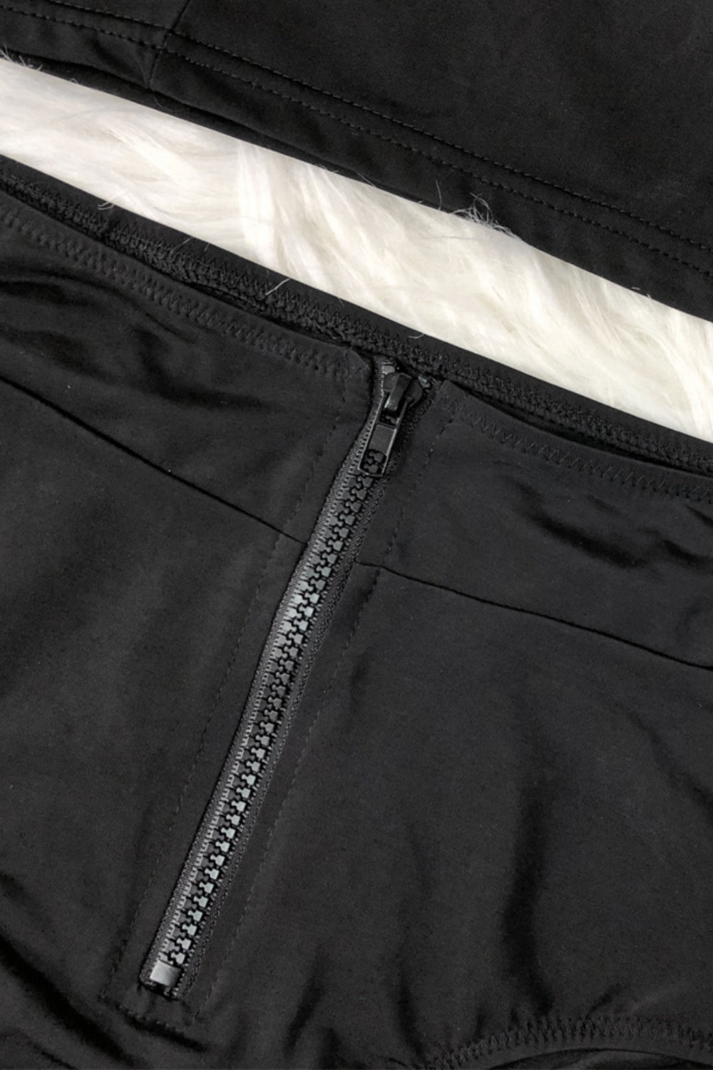 Half Zip Mock Neck Top and Brief Swim Set - AllIn Computer
