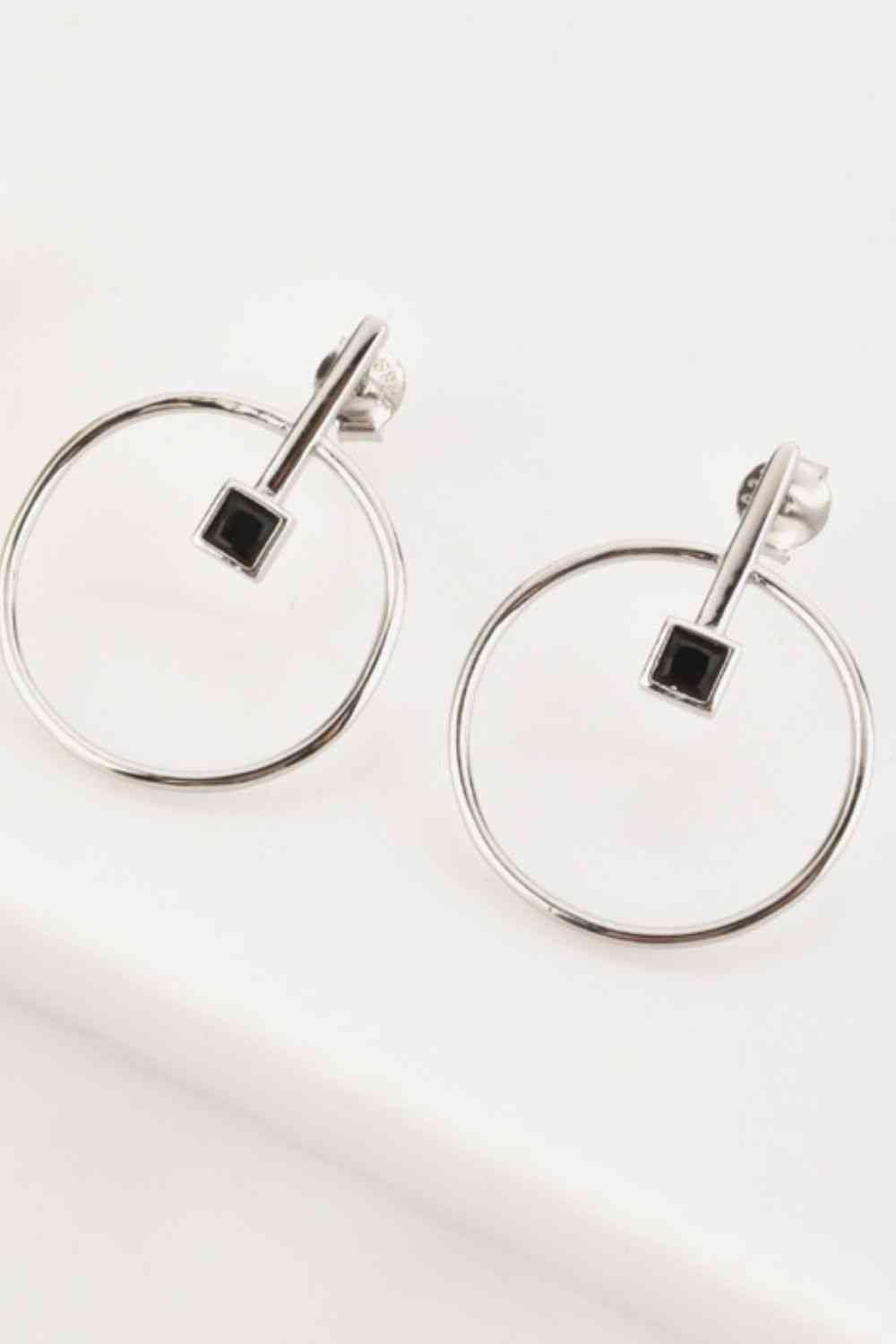 Zircon Decor 925 Sterling Silver Earrings - AllIn Computer