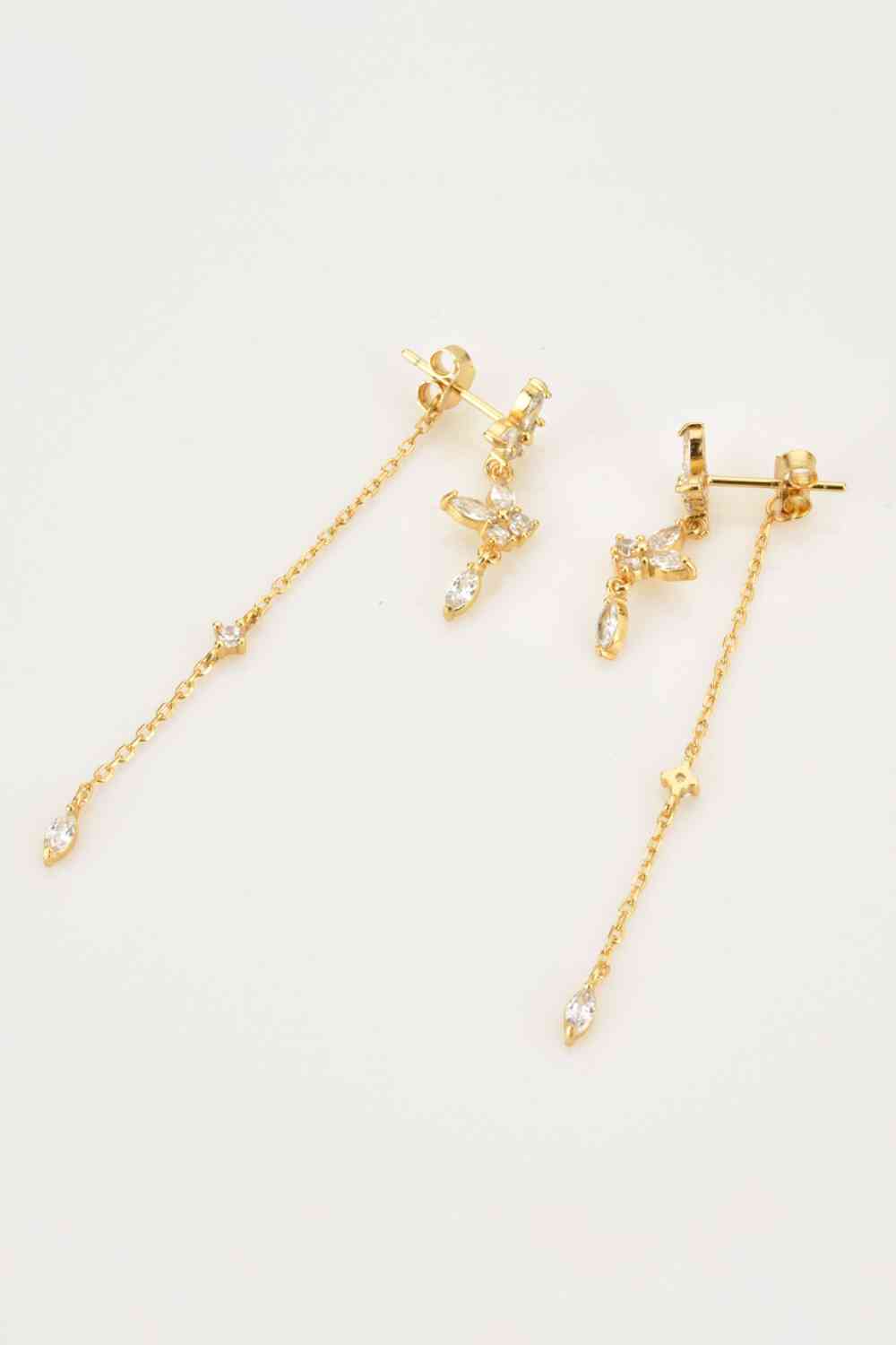 Inlaid Zircon 925 Sterling Silver Earrings - AllIn Computer