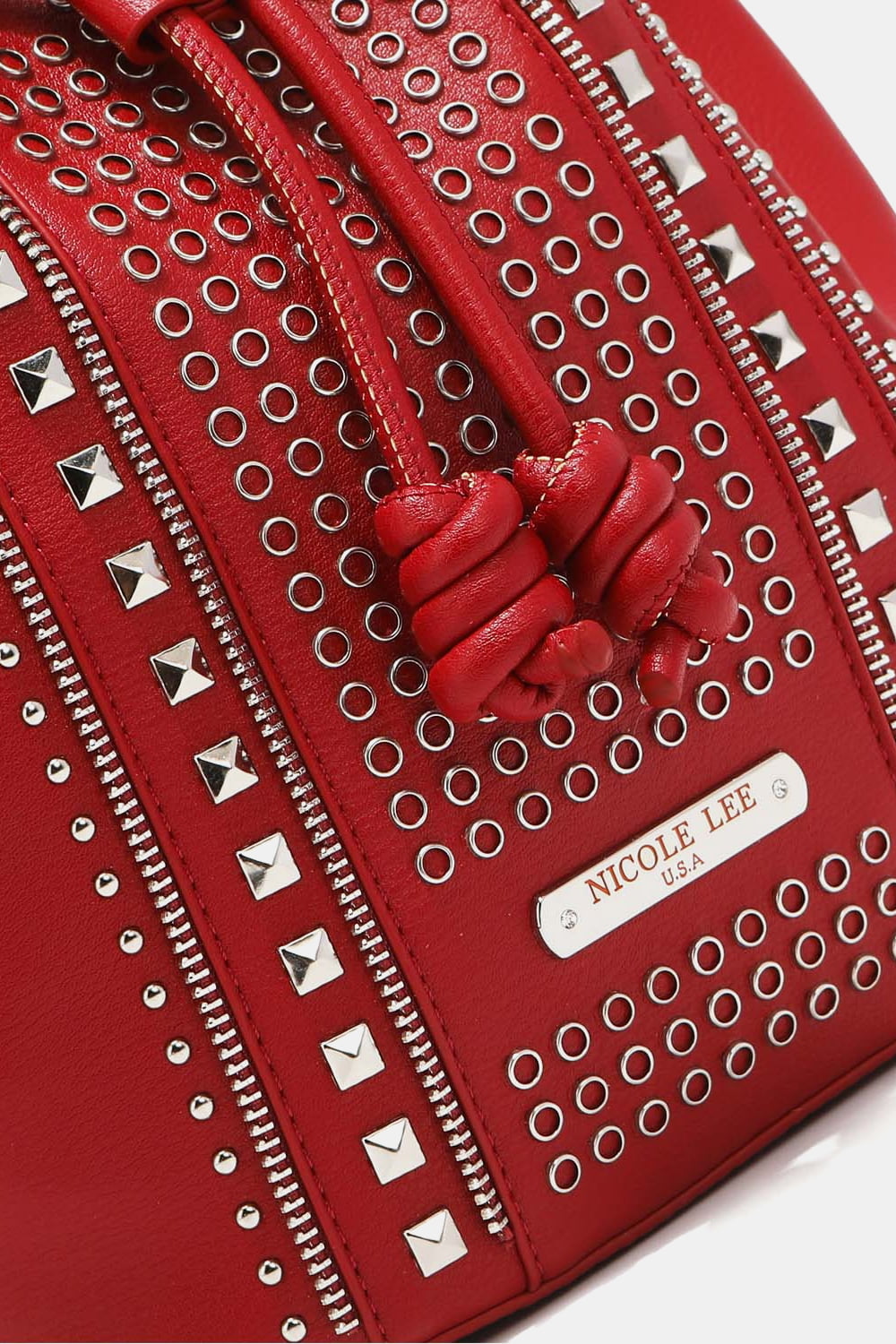 Nicole Lee USA Amy Studded Bucket Bag - AllIn Computer