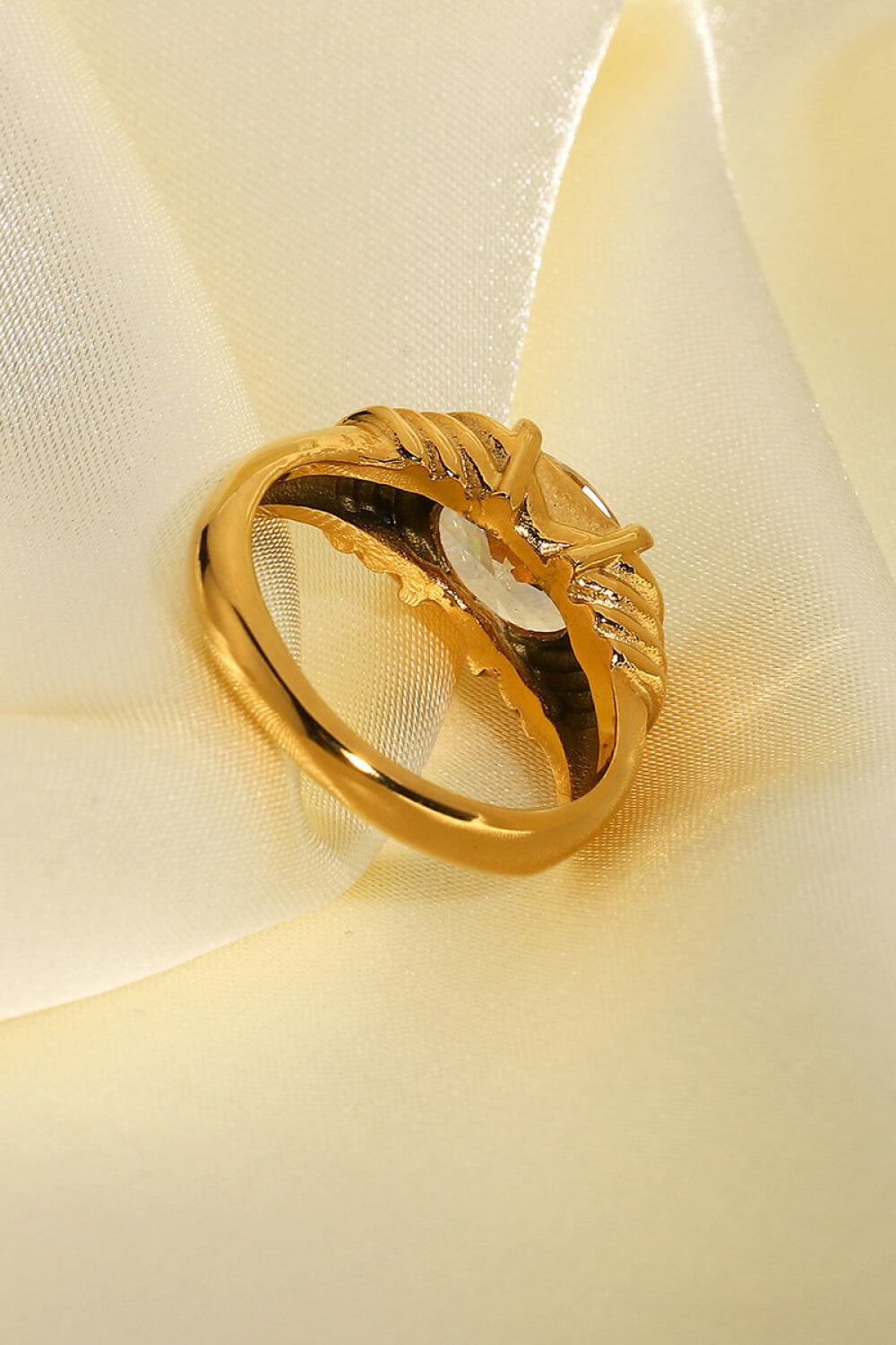 18K Gold Plated Zircon Ring - AllIn Computer