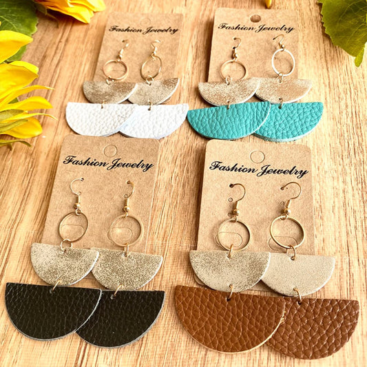 Geometrical Shape Dangle Earrings - AllIn Computer
