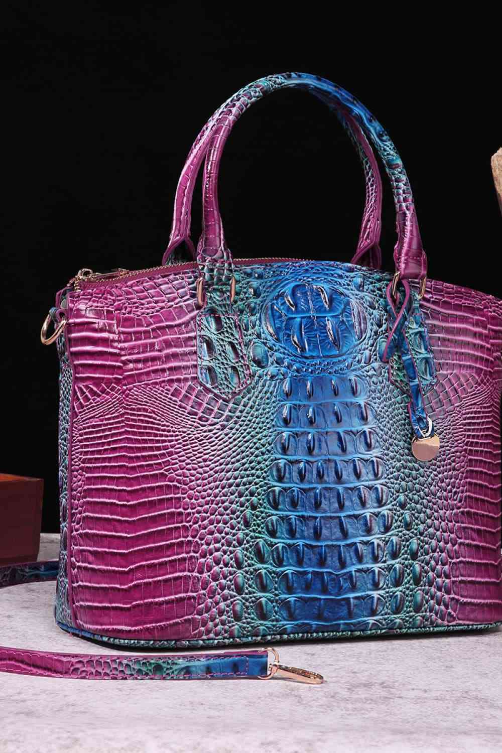 Gradient PU Leather Handbag - AllIn Computer