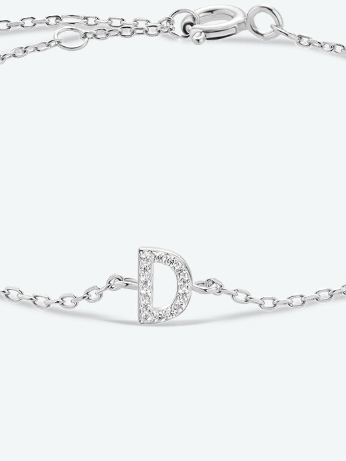 A To F Zircon 925 Sterling Silver Bracelet - AllIn Computer