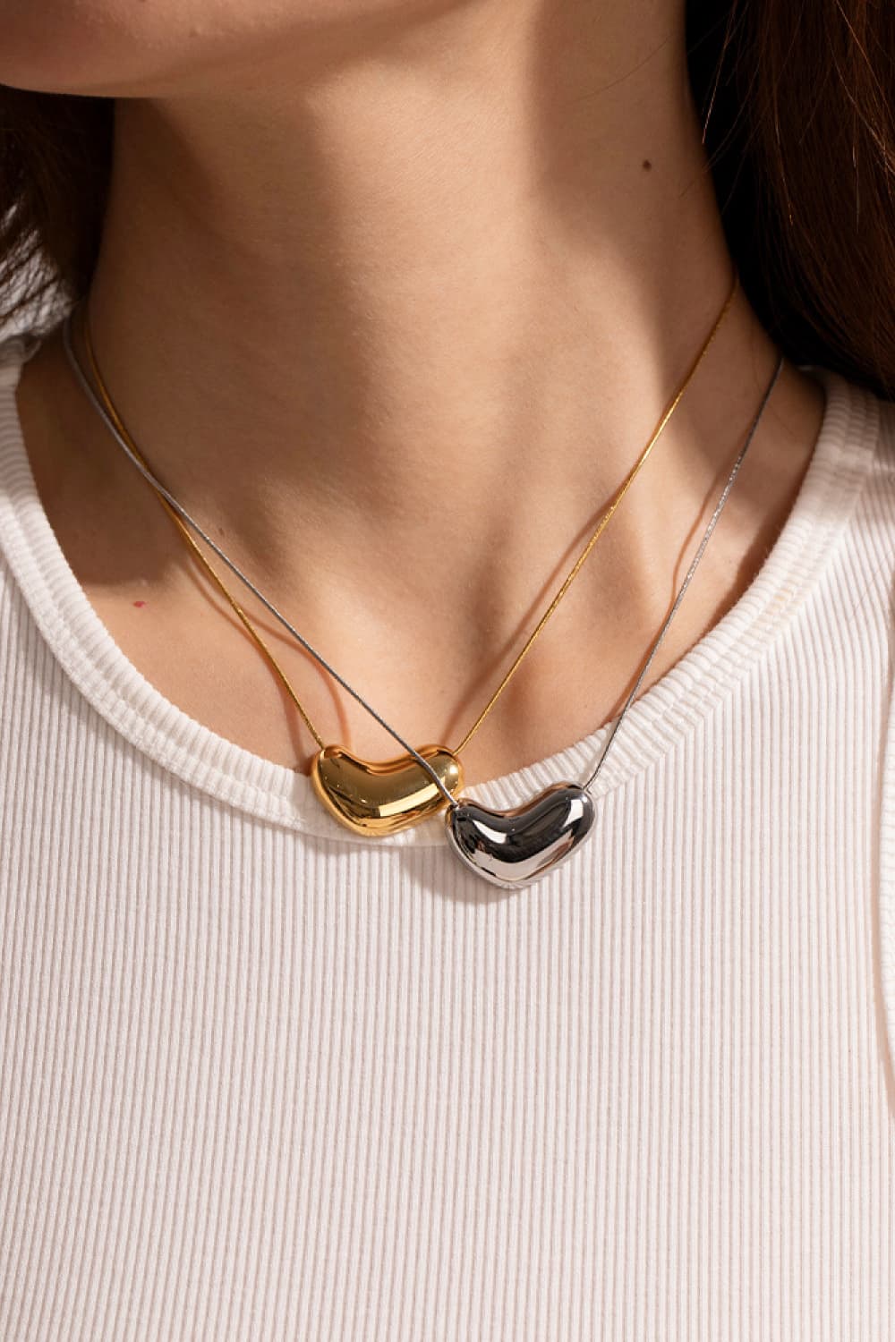 Heart Shape Pendant Necklace - AllIn Computer