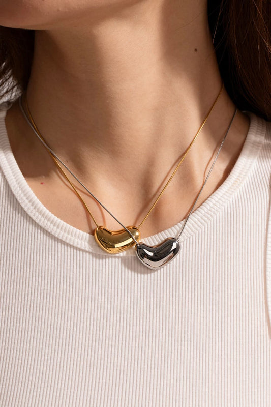 Heart Shape Pendant Necklace - AllIn Computer