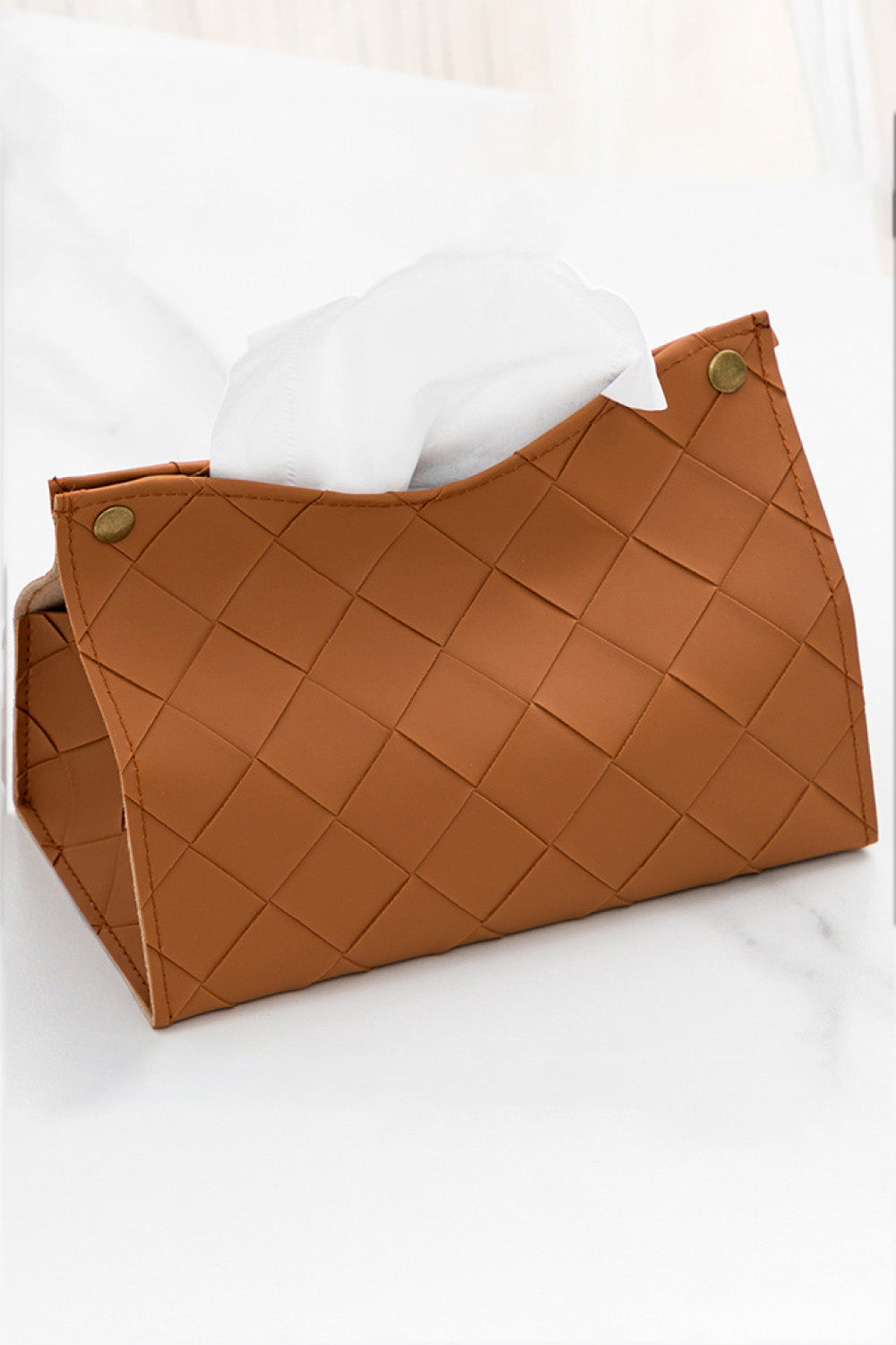2-Pack Woven PU Tissue Box Covers - AllIn Computer