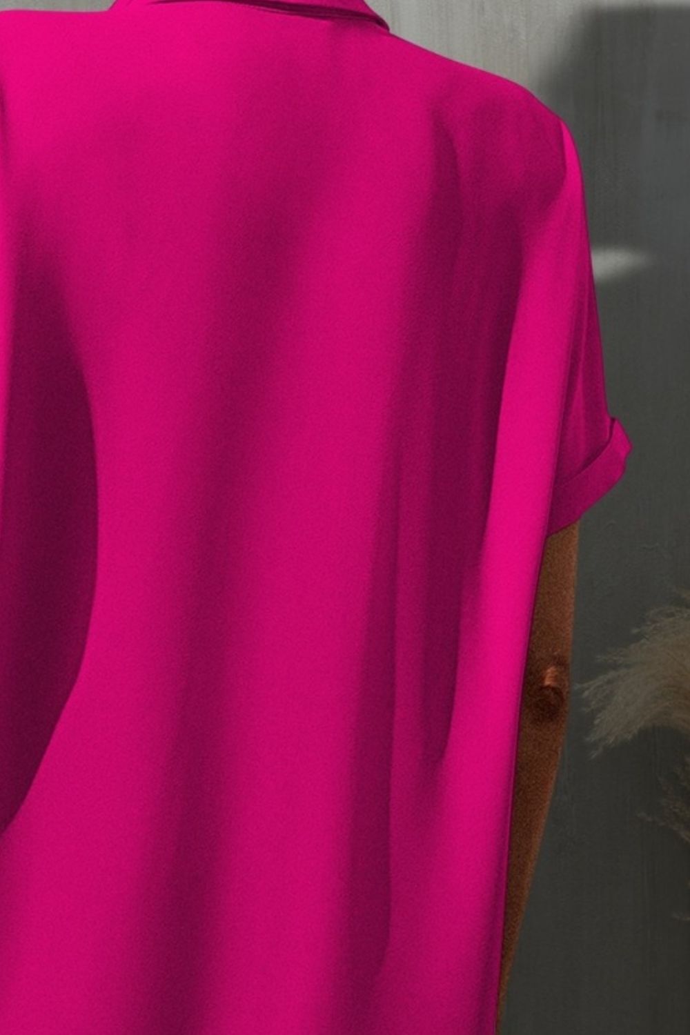 Printed Button Up Short Sleeve Shirt - AllIn Computer