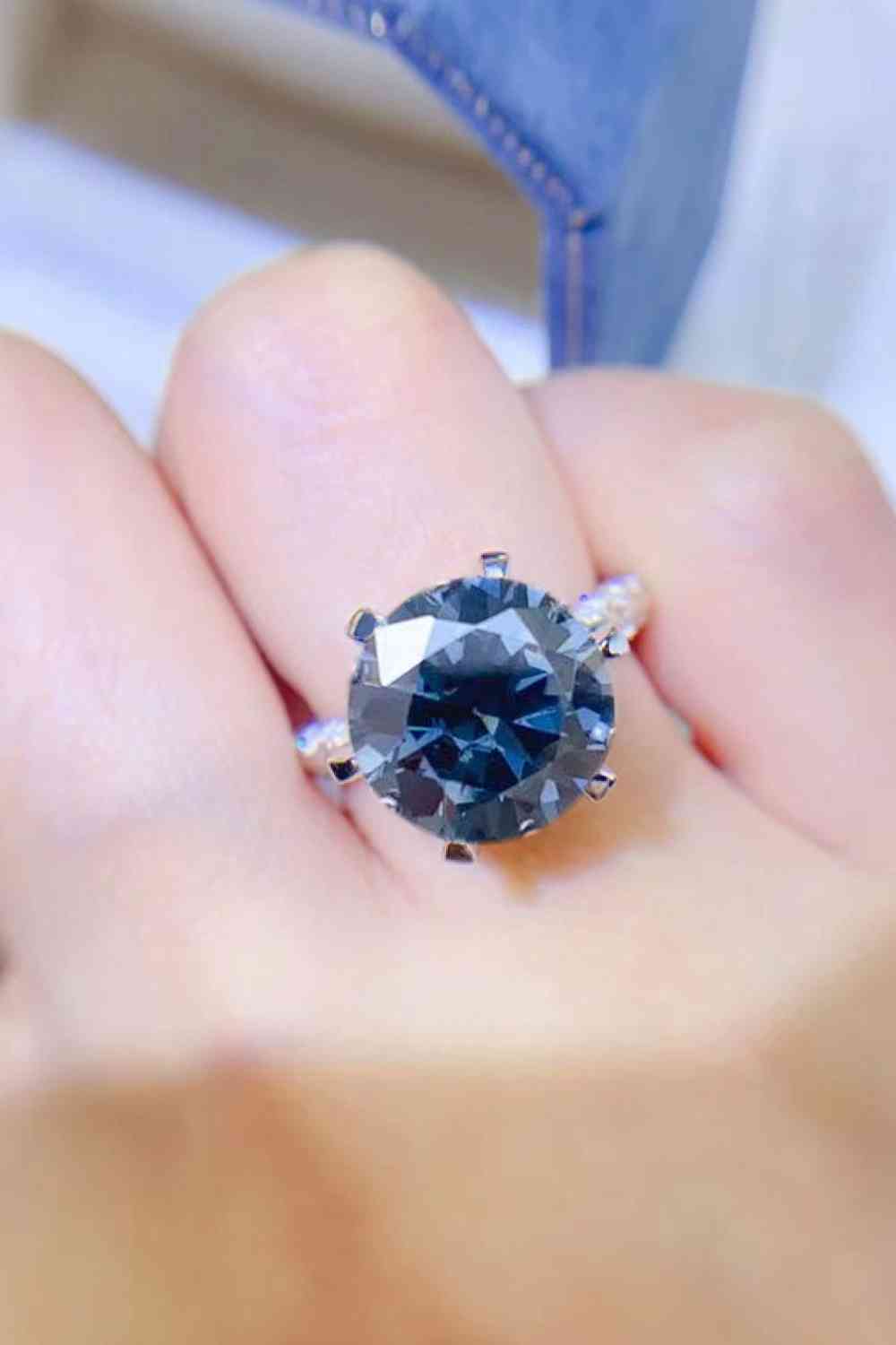 5 Carat Moissanite 925 Sterling Silver Ring - AllIn Computer