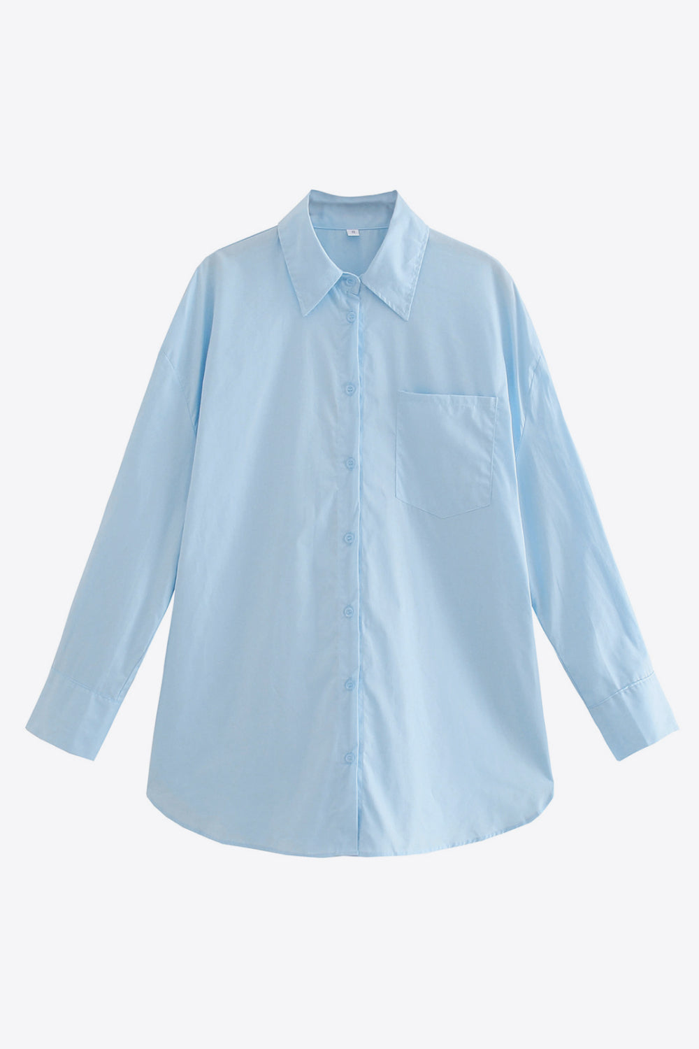 Dropped Shoulder Slit Shirt - AllIn Computer