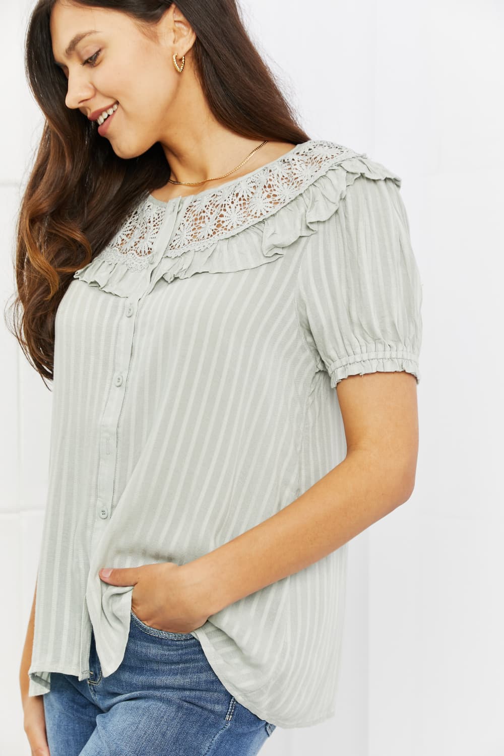 HEYSON Sweet Talk Full Size Short Sleeve Top - AllIn Computer