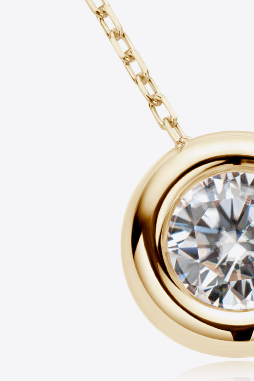 Adored 1 Carat Moissanite Pendant 925 Sterling Silver Necklace - AllIn Computer