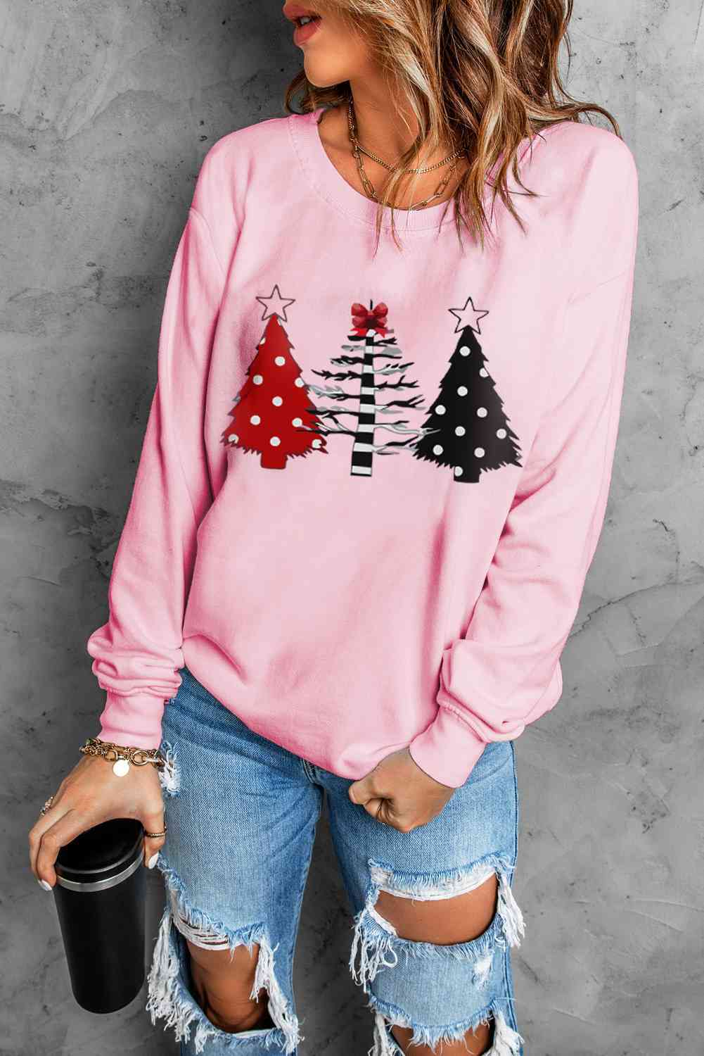 Christmas Tree Graphic Sweatshirt - AllIn Computer