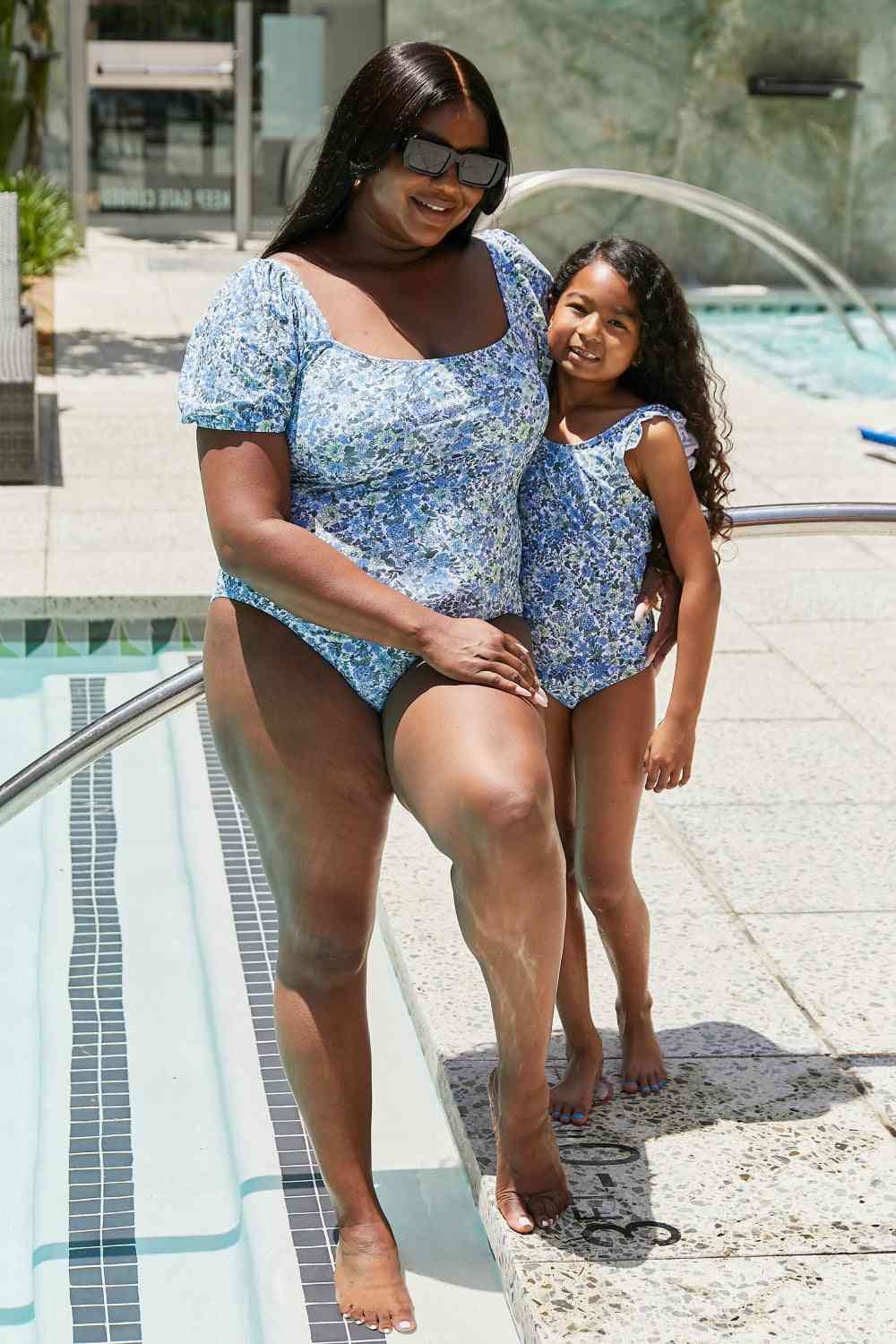 Marina West Swim Salty Air Round Neck One-Piece in Blue - AllIn Computer