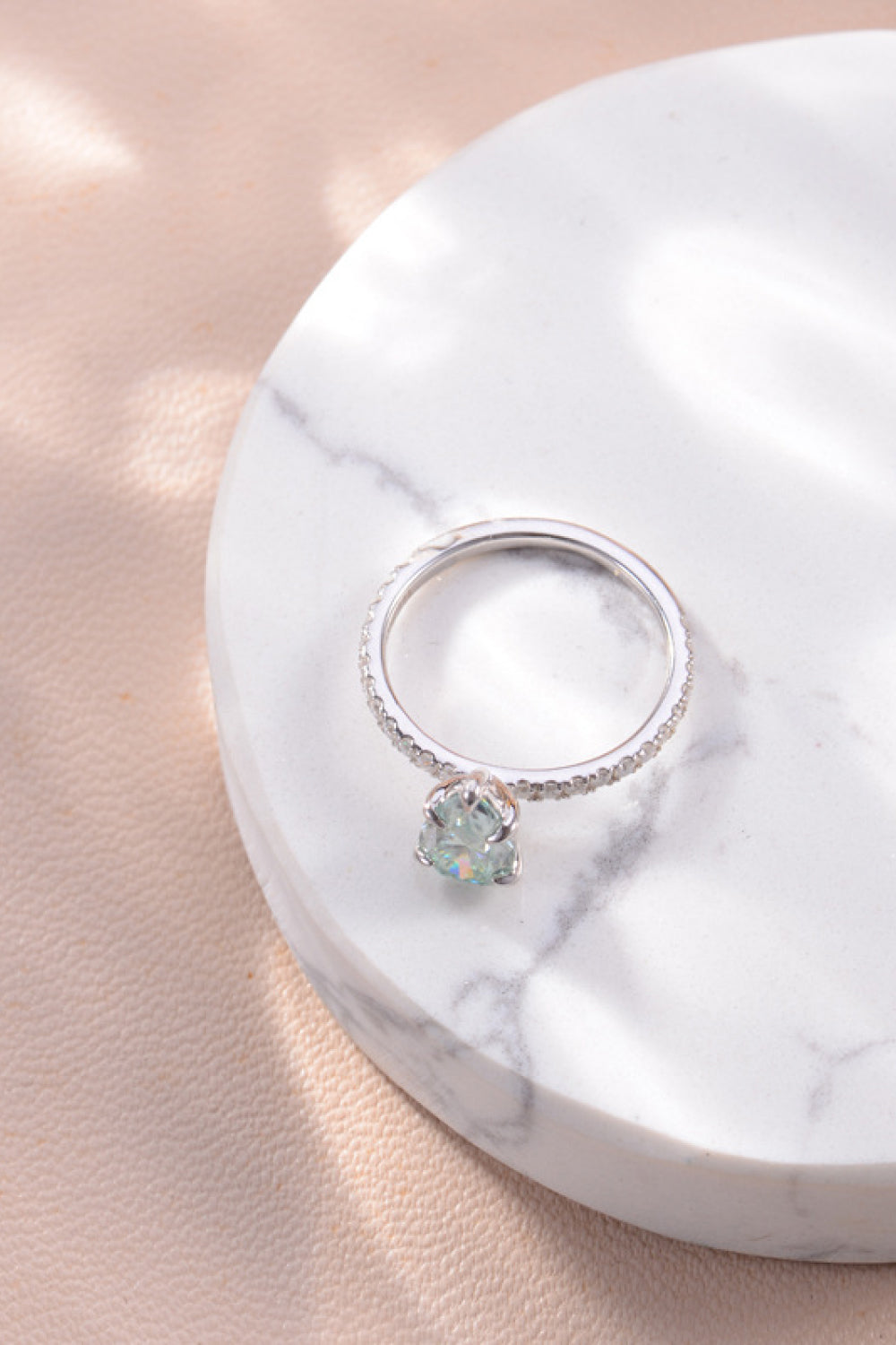 1.5 Carat Teardrop Shape Moissanite 925 Sterling Silver Ring - AllIn Computer
