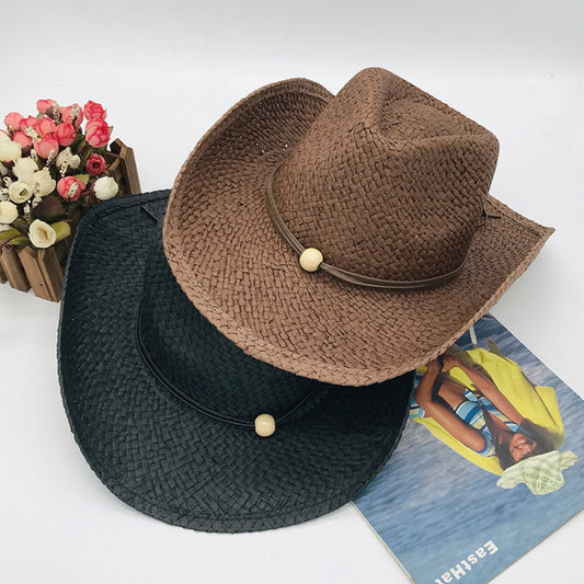 Tied Adjustable Lala Grass Woven Hat - AllIn Computer