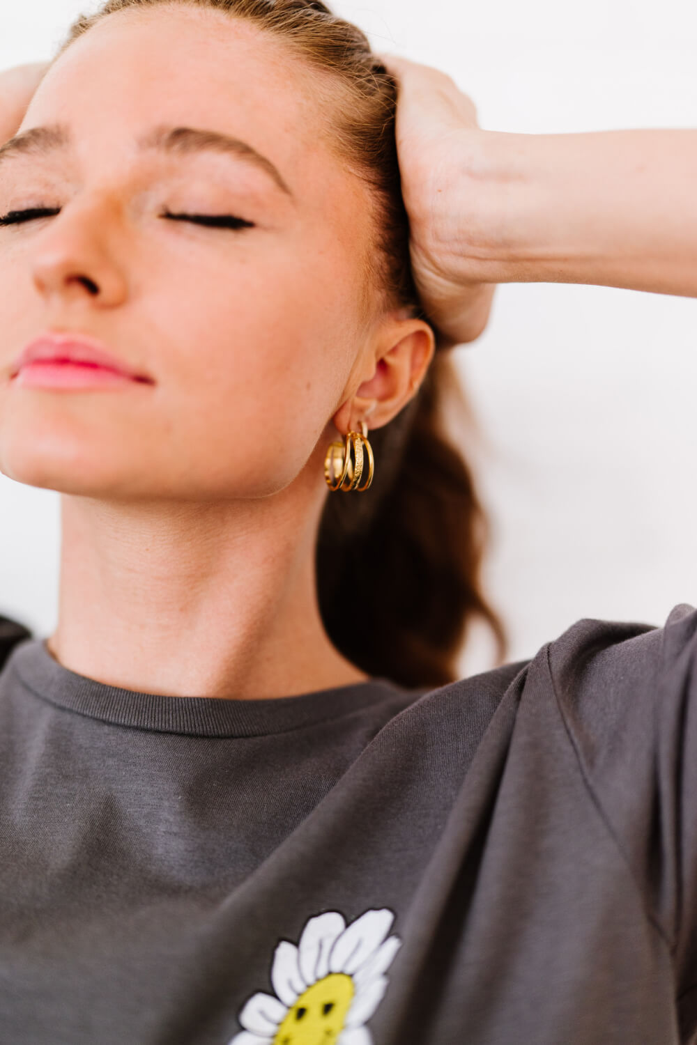 Three Is Better Than One C-Hoop Earrings - AllIn Computer