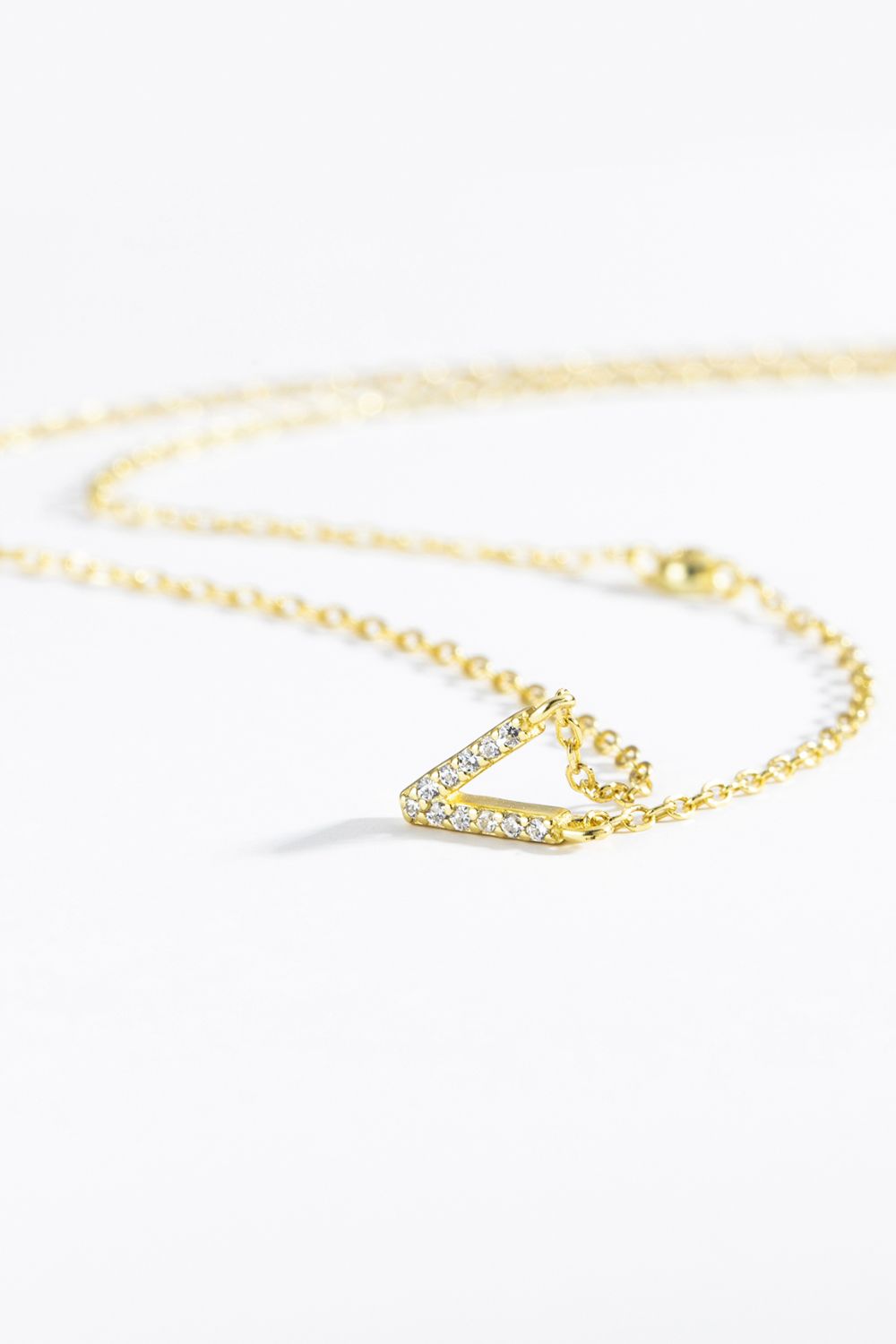 V To Z Zircon 925 Sterling Silver Necklace - AllIn Computer