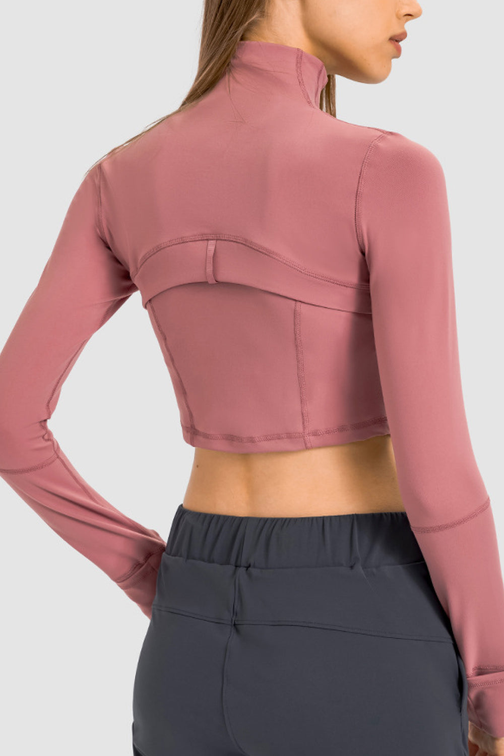 Zip Front Cropped Sports Jacket - AllIn Computer