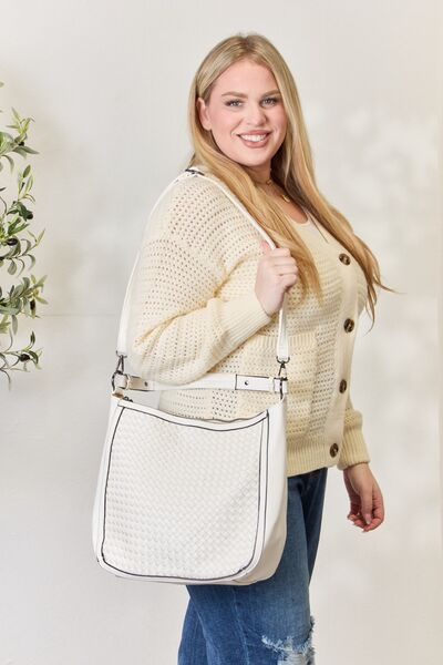 SHOMICO Woven Vegan Leather Handbag - AllIn Computer