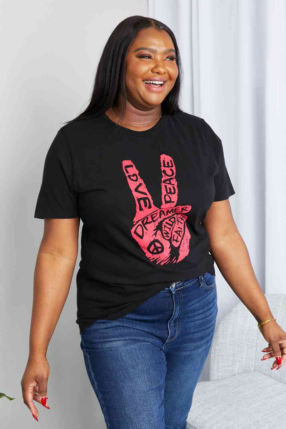 mineB Full Size Graphic Tunic T-Shirt - AllIn Computer