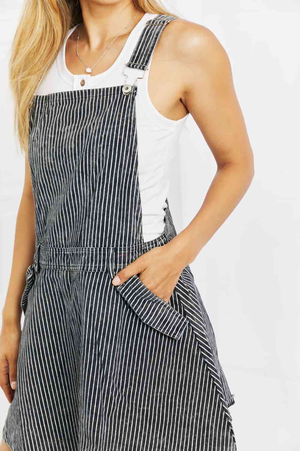 White Birch To The Park Full Size Overall Dress in Black - AllIn Computer
