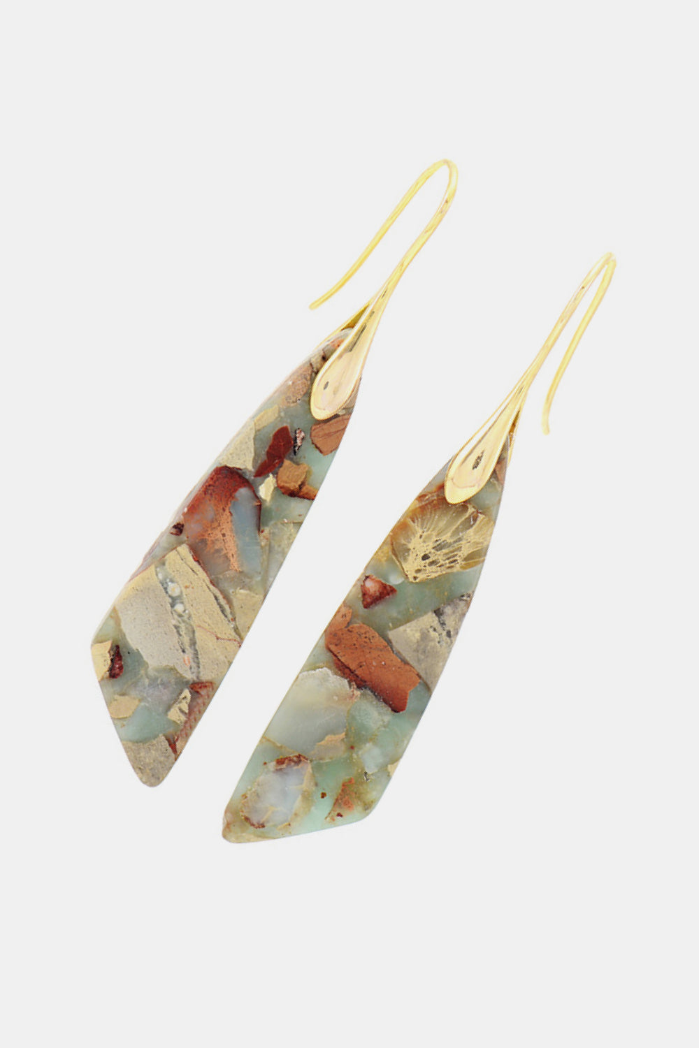 Handmade Natural Stone Dangle Earrings - AllIn Computer