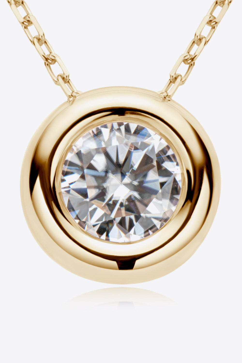 Adored 1 Carat Moissanite Pendant 925 Sterling Silver Necklace - AllIn Computer