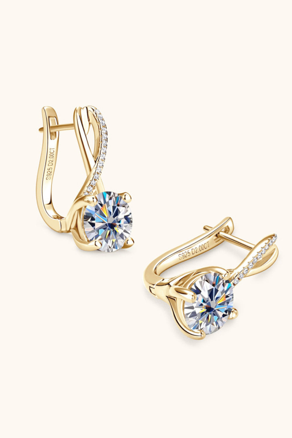 4 Carat Moissanite 925 Sterling Silver Earrings - AllIn Computer